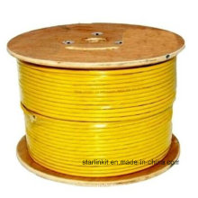 Высокоскоростной CAT6 экранированный кабель Ethernet STP Bulk 305m Yellow